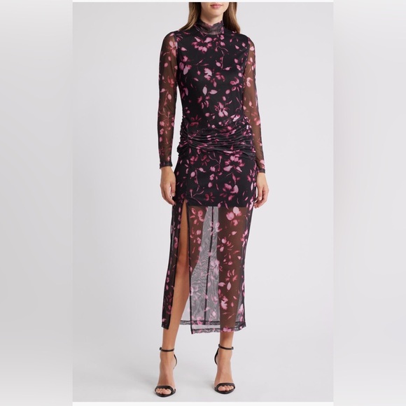Hutch Dark Floral Long Sleeve Dress